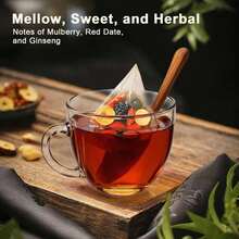 30人参桑叶茶，人参五宝茶，补肾茶配方五宝红枣天然中药茶，人参红枣天然中药茶包，男女适用（5克X30个） - 彩色 - 查看 5