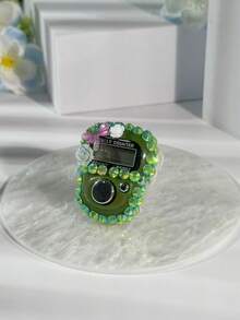 Contador de dedos con flor totalmente cubierto de rhinestones de colores personalizados, contador digital portátil, botón manual, contador de mano mini, contador empaquetado en tarjeta y en caja de 12 piezas, tasbih electrónico con opciones de multicolor - Adecuado para contar oraciones, seguimiento de actividades, regalos festivos, etc. - Multicolor - Ver 9