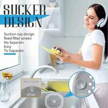 Juego de 4 piezas de atrapadores de drenaje, rejilla de drenaje de ducha cuadrada, atrapador de cabello de silicona con ventosa, filtro de colador de fregadero, tapón de drenaje de bañera/ducha de silicona, tapón de olor de cocina de silicona, herramientas de limpieza de baño