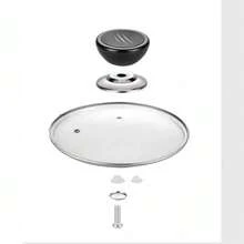 1pc Replaceable Universal Pot Lid Handle With Heat Resistant Cover Cap And Lid Head, Kitchen Cookware Pot Lid Accessories Accessory Kitchen Accessories Drawer Knobs Cutlery Set Cooker Top Cover Cooking Pot Set Pan Set Sh2405318579494111 Pots And Pans Set Saucepan Set Frying Pan With Lid (Special Note: Edges Are Sharp; Please Wear Gloves During Installation.) - Multicolor - View 3