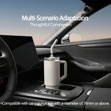Xiaomi Cốc giữ nhiệt có ống hút dung tích lớn 1L, thép không gỉ 316, làm mát và sưởi ấm lâu dài, thiết kế nắp ống hút, làm mát đồ uống đá mùa hè, màu hồng Sakura - Hoa anh đào màu hồng - Xem 3