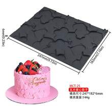 1pc Wavy Sand Dune Fondant Cake Decorating Mold, Silicone Lace Mold For Fondant, Heart Chocolate Lace Mat, Wavy Pattern Embossing Mat And Decor - Flexible Mold For Cake, Chocolate, Resin, Soap, Clay Crafts