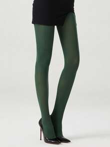 1 par de medias sexys de 60D para mujer, medias transparentes marrones, pantimedias de moda y sencillas