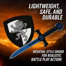 12 Pack Foam Swords And Shields Playset Medieval Combat  Warrior Weapons Costume Role Play Accessories For Party Favors TAOWKI1 - Gói 4 - Xem 2