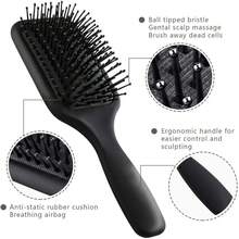 Juego de peine y cepillo universal de cuatro piezas para hombres y mujeres |   Set de Accesorios de Cuidado Personal y Belleza Adecuado para Cabello Grueso o Fino para Hombres y Mujeres, Viene con Mango Ergonómico, Cepillo y Peine para el Cabello. - 1 - Ver 2