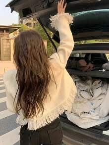 Women Cardigans - White - View 3