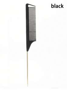 Pointed Tail Aluminum Comb Hair Salon Highlighting Sectional Parting Comb Fine-Toothed Anti-Static High-Temperature Resistant Styling Brush For Hairstylists,Rat Tail Comb With Ergonomic Handle & Technology - Detangling Hair Comb For Wet/Dry Hair, Sensitive Scalp, Braids, Dreadlocks, Extensions - Durable Styling Tool For Precise Styling (Professional & Home Use), Comb For Hair Stylist - Multicolor - View 4