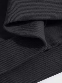 保暖女款圓領運動衫 棉質女上衣，Curve oversize 運動衫，豹紋 櫻桃圖案印花，秋冬裝 保暖抓絨襯裡，寬鬆 休閒運動衫，百搭，復古/學院風，柔軟透氣 外出上衣，適合寒冷天氣服裝長袖上衣，女式街頭服飾運動上衣女衛，trip 圓領衣衛，適合寒冷天氣服裝長袖上衣，女式街頭服飾運動上衣女衛，trip 圓領衣衛，triplysee 萬聖節外套 - 黑色- - 查看 5