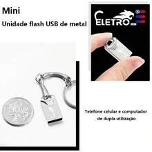 ELETRO Brand High Speed Metal USB Flash Drive 8G 16G With Keychain Compatible With Cell Phones And Laptops - EL-aU-16 16G - View 2