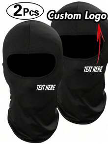 [Multiple Colors Bandana Mask] Customized Full Mask Bandana, Polyester & Spandex, Multiple Colors, Machine & Dry Washable, Sports & Outdoor Cycling Gear, Men's Balaclava With Company Logo & Slogan, Various Styles & Designs - Multicolor - View 1