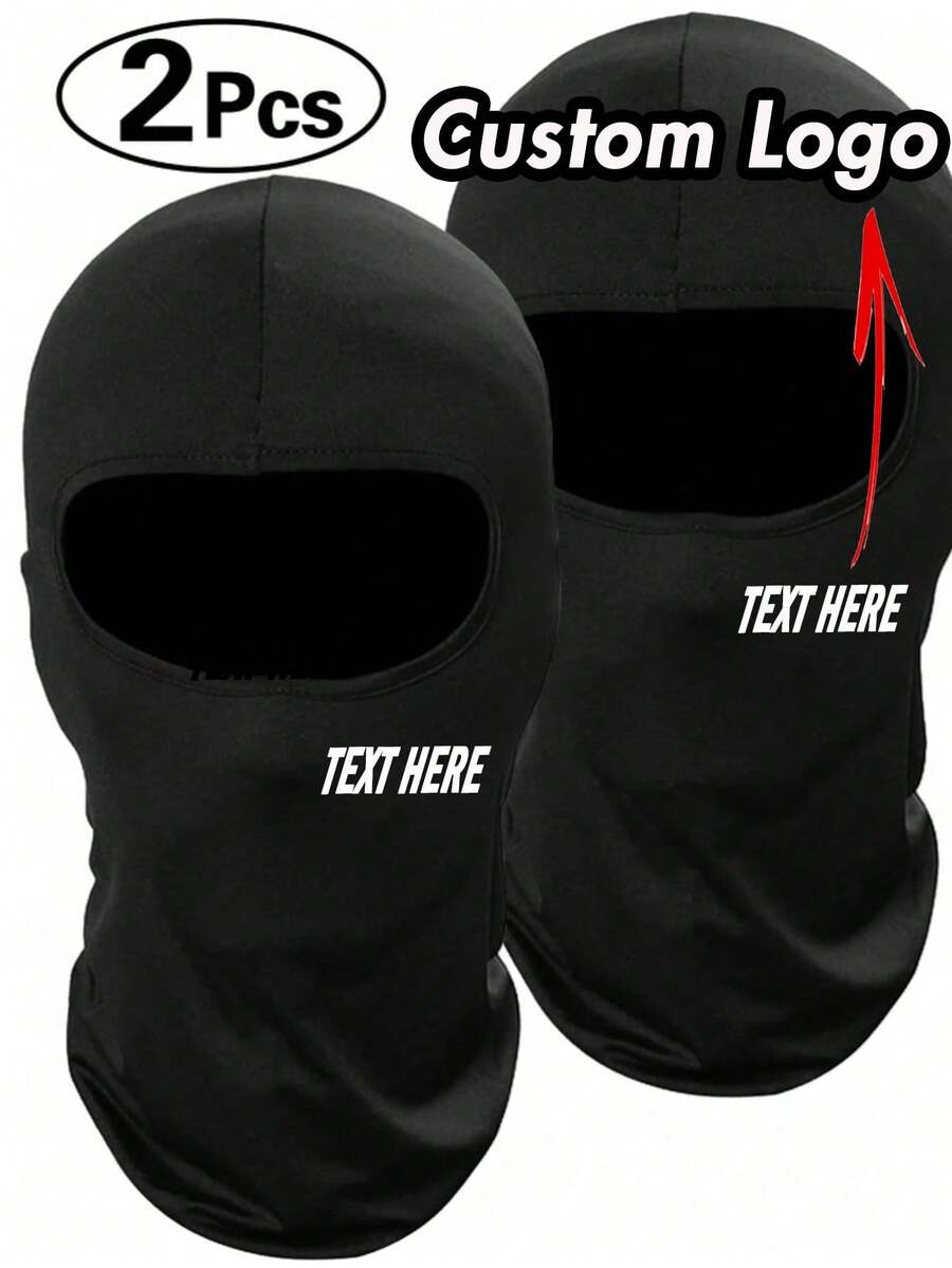 [Multiple Colors Bandana Mask] Customized Full Mask Bandana, Polyester & Spandex, Multiple Colors, Machine & Dry Washable, Sports & Outdoor Cycling Gear, Men's Balaclava With Company Logo & Slogan, Various Styles & Designs - Multicolor - View 1