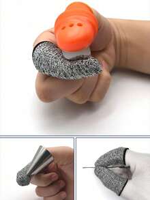 5/10 قطعة من أغطية الأصابع المضادة للقطع، أغطية الإبهام، المقطفات، أغطية الأصابع، HPPE للنحت، مضادة للقطع، مرنة ومقاومة للبلى، أغطية أصابع الحماية العمالية، وسادات الحماية للنحت، الحماية المقاومة للبلى، أغطية الأصابع المضادة للقطع، قفازات الحماية العمالية للمقطفات، أغطية الأصابع، الحماية