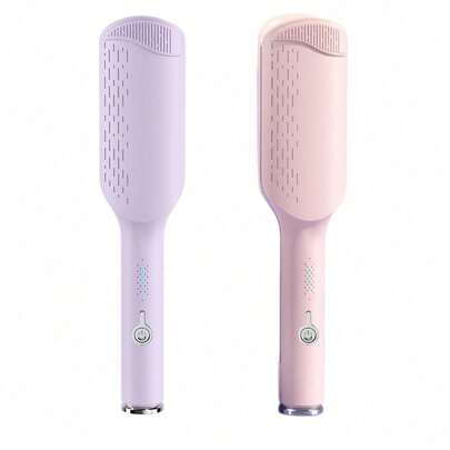 32mm (1.25 Inch) Ionic Wave Curling Iron, Ceramic Dual Barrel Design, Fast Heating, Anti-Scald, Dual Voltage, 4 Temperature Settings, Suitable For Short And Long Hair