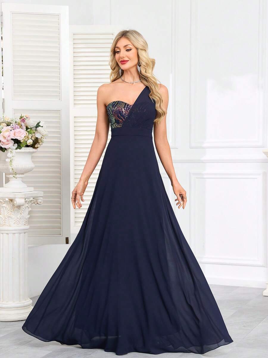 CEILIM Shiny Elegant Romantic Polyester Criss-Cross Evening Dress, Suitable For Beach, Night Out, Wedding, Party, Birthday, All Seasons