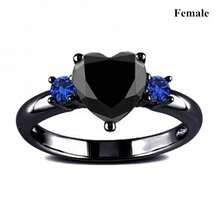 1 Pcs Valentine's Day Jewelry Charm Couple Rings For Men Stainless Steel Celtic Dragon Ring Heart Black  Women Wedding Rings Set - 男士戒指 - 查看 4