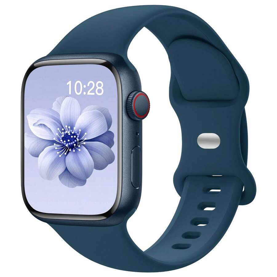 Sport Bands Compatible With Apple Watch Band 38mm 40mm 41mm 42mm 44mm 45mm 49mm 46mm,Silicone Strap Compatible With IWatch Series 10 9 Ultra 8 7 6 5 4 3 2 1 SE Women Men