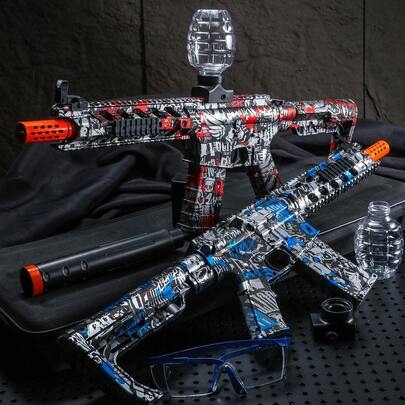 unilabo 2025 M416 Electric Water Gun Toy, High-Speed Rechargeable, Outdoor Water Fun Set For Summer, Suitable For Pool Games, Backyard BBQ, And Family Challenges ( Not Included)