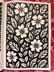 (80pages/270g>Ama 212g)Mindful Monochrome Coloring Book For Adults & Kids | Featuring Relaxing Illustrations And Designs | One Color Relaxing Designs For Stress Relief & Art Therapy | Back To School Supplies, Thanksgiving, Anxiety Relief Gift For Women & Teens​ | Don't Stick To Just One Color-Try Other Color Combinations! - Multicolor - View 5
