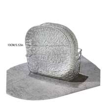 8pcs/Set Bone Dish Plate Set, High-Grade Unbreakable Residue Small Plate, Glacier Pattern Bone Dish - Multicolor - View 4