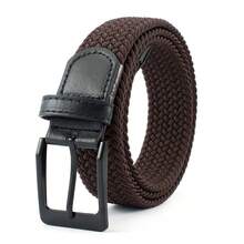 1pc Men's Stretch Woven Belt, Multiple Colors Available, No-Drill Elasticity Belt, Fashionable Casual Golf Belt For Daily Wear Summer, School Casual, Business, Boyfriend Husband Father Dad Men Gift, Daily Wear, Fashion, Teen, Outdoor, Vacation, Athletic, Travel, Street, Boho, Vintage Fall, Autumn, Halloween Autumn-Winter Accessories,Suitable For Teens, Youth,Men,Casual, Outdoor, Athletic, Vacation, Graduation Gifts, Birthday, Daily Wear