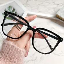 Lightweight Square Stylish Glasses With Lenses MPJD - Black - View 7