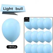 100 de baloane albastre mate, 25,4 cm, potrivite pentru logodnă, burlăcițe, mireasă, petreceri ale burlacilor, nunți, zile de naștere, decorațiuni romantice, fundal foto, decor arcadă și de perete, plutitoare de lungă durată, petrecere pentru dezvăluirea sexului, absolvire, ideale pentru diverse sărbători.