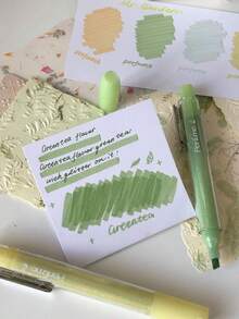 香水气味闪亮荧光笔 4 件/1 套 12 色闪光荧光笔荧光笔荧光凝胶笔斜头标记粉色和可爱荧光笔回到学校学校办公文具下划线突出显示广泛多彩彩绘文具学校用品