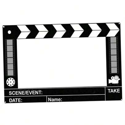 2D Movie Theme Party Banner, Movie Night Photo Backdrop, Large Movie Night Photo Prop, Movie Theme Party Decor, Photo Frame, Movie Decor, Birthday Party Supplies