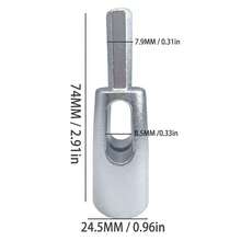 银线、绕线工具、旋钮、扭线套管、六角形手柄旋钮 - 銀色 - 查看 2