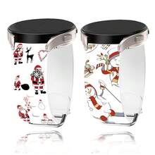 20mm 22mm Christmas Strap For Galaxy Watch 7 6 5 4 40mm 44mm/5 Pro/Watch 6 4 Classic Watch Band Soft Silicone Bracelets