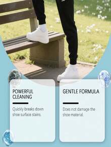 jakehoe 1 pièce/2 pièces Mousse nettoyante pour sneakers, crème de nettoyage pour chaussures, blanchiment et décontamination pour semelles jaunies et taches, pour canevas,, chaussures de sport, sacs, excellent cadeau pour la famille et les amis