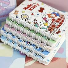 4 Pcs/2 Pcs Sanrio Hello Kitty, Cinnamon Dog, Kuromi, And Girly Heart A5/A7 Spiral Notebooks. High-Value Series Notebooks, Cute Exercise Books. Student Stationery - Thick, Cute Cartoon-Themed Daily Manual.