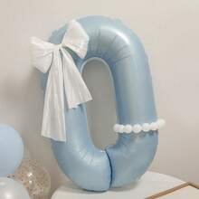 1 Bóng bay số lớn màu xanh nhạt mờ 40 inch hình nơ hình ngọc trai kích thước 0-9 dùng làm đạo cụ chụp ảnh cho tiệc sinh nhật, trang trí tiệc, bóng bay số, trang trí bóng bay năm mới, trang trí bóng bay tiệc, kỷ niệm, bóng bay trang trí đám cưới. - Màu xanh lam - Xem 3