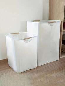 1 pezzo Cesto portabiancheria pieghevole con manico in legno, cesto portabiancheria sporca pieghevole per bagno, camera da letto, lavatrice, adatto per vestiti, asciugamani, magliette, jeans, biancheria intima