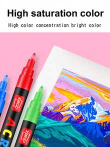 260/240/168/120/84/60/36 Colores Marcadores de Pintura Acrílica, Juego de Bolígrafos Marcadores, Resistente al Agua, No se Desvanece Fácilmente, Adecuado para Pintura, Ilustración, Arte Hecho a Mano y Otros Proyectos DIY, Adecuado para Niños como Papel, Tela, Madera, Roca, Plástico, Vidrio, Cerámica, Calabaza, Bolígrafos Marcadores de Pintura para Niños y Adultos