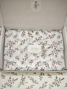 5/10/20pcs Thin Paper With Holly Seed Pattern, 20 Inches X 14 Inches Gift Wrapping Paper, Suitable For Wedding, Christmas, Birthday Gift Packaging, Bouquet Packaging, Gift Bag Filling, Party Giftsdecoration - Multicolor - View 8