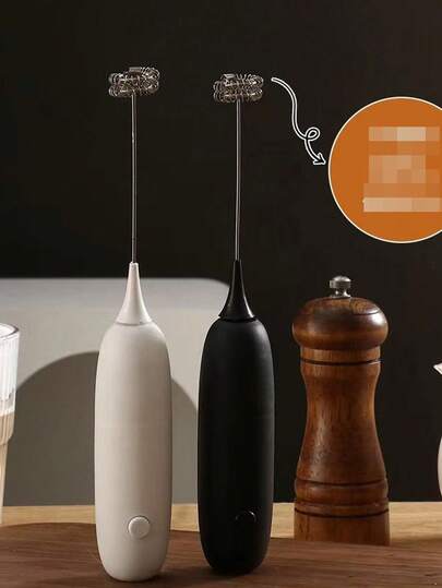 New Milk Frother, Powerful Handheld Milk Frother, Mini Milk Frother, Coffee Stirrer, Stainless Steel Drink Mixer, Suitable For Coffee, Latte, Cappuccino, Matcha, Hot Chocolate, Portable Milk Frother, Cordless Electric Milk Frother Mini Coffee Maker