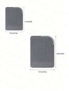 1/2 Stücke /480°F hitzebeständige Silikon Stylingunterlage - Verwendung für Glätteisen, Lockenstäbe und Reise-Drehhalterungen