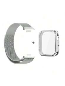 Metal Strap For Watch Fit 4 Bracelet+TPU Case Screen Protector Milanese Loop For Watch Fit 4 Watchband - HW Watch Fit 4 - View 13