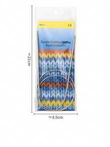 EDCUEBE7 1/9pcs Round Knitting Needle Set, 2mm-10mm Metal Fixed Cable Needles For Thick Blankets, Scarves, Hats, Socks, Gloves Knitting And Large Projects - Silver Grey. Suitable For Thanksgiving & Christmas Gifts - Multicolor - View 20