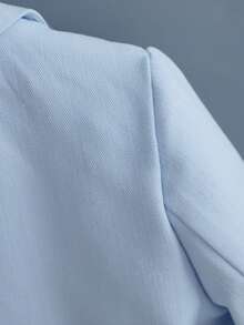3 件套年轻男孩绅士西装套装：西装外套 + 裤子 + 领结，演出服，婚礼花童，学校假期正式服装 - 藍色 - 查看 11