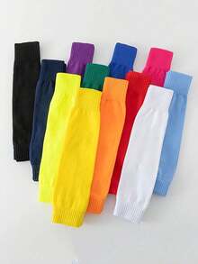 Herren Fußballsocken mit Beinschützern, atmungsaktive Überknie-Beinwärmer, rutschfest, stoßabsorbierend, komfortable Kompressionsärmel für Basketball, Sport & Outdoor-Aktivitäten (es gibt Farbunterschiede) - Verschiedenfarbig - Übersicht 7