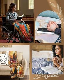Christian Inspirational Gifts Blanket For Women: Bible Verse Throw Blanket With Cross Rose Butterfly, Mother Gifts, Religious Prayer Comfort Blanket Birthday Gifts For Mom Grandmother Pastor Wife Appreciation Valentine's Day, Bedroom Decor, As Valentine's Gifts Birthday Gifts, Family, Wedding, Souvenir Blankets, Polyester Blankets Suitable For All Seasons, Washable, Machine Washable, Lightweight, Breathable, Comfortable, Warm, Unique, 280gsm For Him, Her Personalized Ideal Gifts For Her, Him, Family, Boyfriend, Girlfriend, Father, Family, Mother, Lover, Daughter, Son, Grandfather, Grandmother, Friend, Classmate, Pet. Perfect Nap, Camping, Travel, Home, Daily Life, Office Decoration, Birthday, Anniversary, Valentine's Day, Thanksgiving, Christmas, Halloween, Mother's Day, Father's Day, Wedding, New Year Gifts ,Sofa,Bed,Car,Bedroom,Living Room,Office, Outdoor Camping, Beach,Wall Decoration - Mixed Colors - View 8