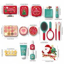 1 件女孩化妆梳妆台玩具套装，微型逼真化妆品（不可涂抹），时尚装扮玩具，儿童角色扮演互动道具，适合 3 岁以上和 6-12 岁女孩的生日、圣诞节礼物