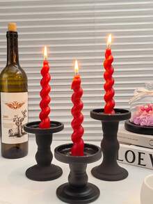 4 Spiral Christmas Candles, Home Decoration Aromatherapy Candles, Including Aromatherapy Candle Set, Christmas Slender Candle Center Decoration, Christmas Home Decoration Paraffin, Home Atmosphere Decoration, Home Candle Holder Gift Suitable For Giving Gifts To Women, Winter Gift Christmas Decorations Room Decor, Christmas Gifts