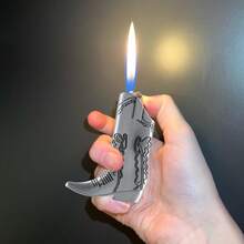 Cowboy Boot Lighter Sleeve Cover, Lighter Sleeve Cover For Mini Bic J5 Accessories Decoration For Everyday Carry Or Travel Gift - Bạc - Xem 4