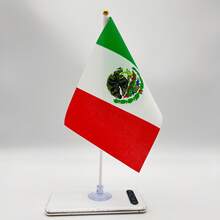 5/15pcs Mexico Hand Wave Flags + 5pcs Cross-Hole Transparent PVC Plastic Suction Cup - Portable, Reusable, Easy To Install - Perfect For Office, Car Decor, Wall Decor, Home Decor, Sports Games & Outdoor Events - Vibrant Colors, Durable Material - Multicolor - View 7