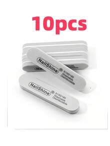 10 件装可水洗迷你海绵指甲锉，100/180 粒度 - 灰色 - 查看 11