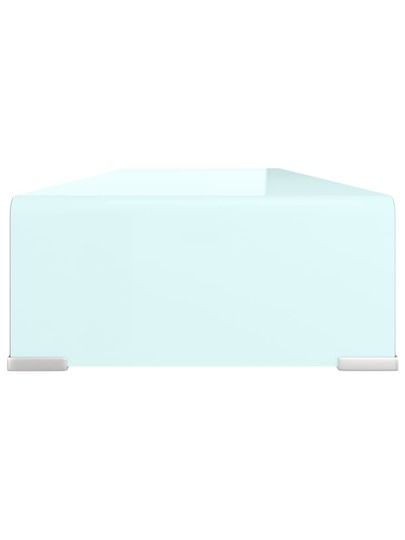 VidaXL TV St /Monitor Riser 90x30x13 Cm Glass Groen view 5