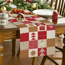 1pc/4pcs/6pcs/60pcs Christmas Decorative Placemats, Christmas Style Linen Placemats & Table Runners, Christmas Snowflake & Christmas Tree Placemats, Merry Christmas, Suitable For Home, Restaurant, Dining Table Decor, Home Goods